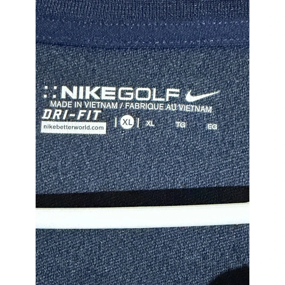 Nike Golf Dri-FIT Quarter Zip Pullover XL Navy Legacy Fund WV Mountaineer Club
